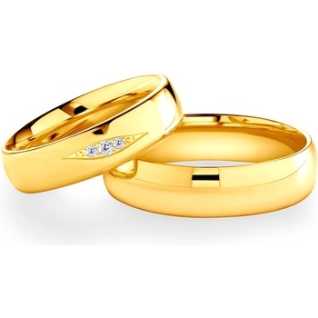 Image 1 of SAVICKI Сватбени халки: злато, полукръгъл профил. 5 мм