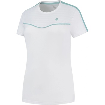 K Swiss Тениска K Swiss Women's Hypercourt RNTp2 Short Sleeve Performance T-Shirt - White