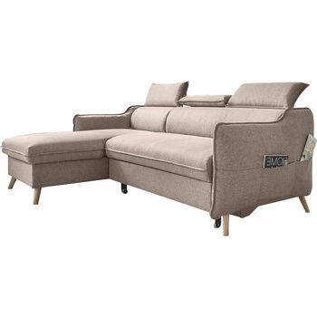 Miuform Бежов ъглов разтегателен диван, ляв ъгъл Sweet Harmony - Miuform (Sweet Harmony LCBKL-2QR MA08)