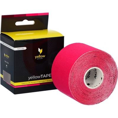 YELLOWSPORT Kinezio tape růžová 5 cm x 5 m