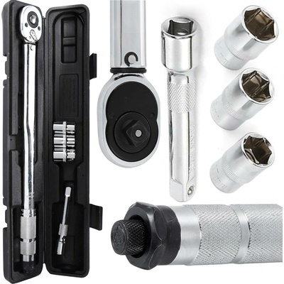 Kraft & Dele momentový klúč 1/2'' 28 - 210 Nm s nadstavcami KD10394