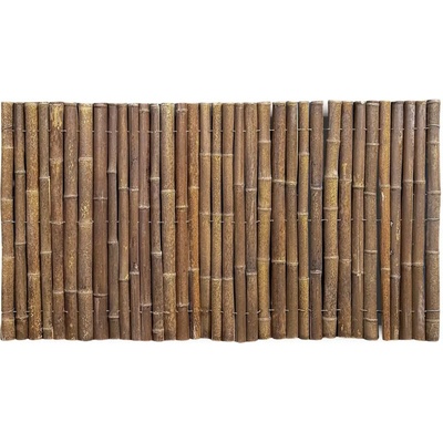 Tmavohnedá polkruhová bambusová rolka Boryana š 180 x v 100 cm