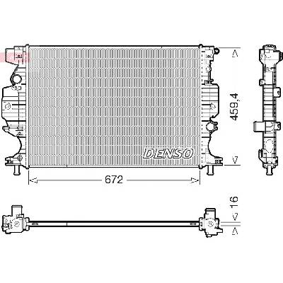 Chladič, chlazení motoru DENSO DRM10121