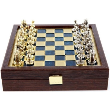 Manopoulos Мини Луксозен Шах Manopoulos - Византийска империя, сини полета, 20х20 cm