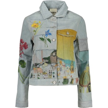 DESIGUAL Дамско дънково яке desigual, Размер s, Цвят Синьо (26swed02_az5053)
