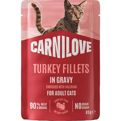 CARNILOVE pre dospelé mačky morka s valeriánou lekárskou v šťave 85 g