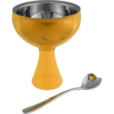 Puchýře Alessi Big Love odstíny oranžové odstíny šedé a stříbrné 1 x 250 ml
