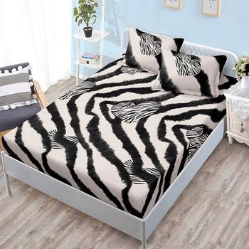 Image 1 of EmonaMall Долен чаршаф с ластик и две калъфки (за матрак от 160x200 до 180x200) EmonaMall, 3 части - Модел S18544 (S18544-66666L)