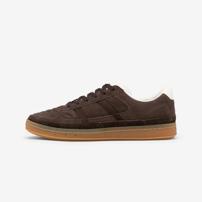 Decathlon Unisex semišové tenisky player 80 hnedé