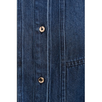 Fracomina Дънкова риза Fracomina дамска в синьо със свободна кройка с класическа яка FJ25WT6004W78301 (FJ25WT6004W78301)