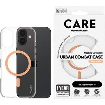 Panzer Калъф CARE - Flagship Peachy MagSafe, iPhone 16, прозрачен (5715685004391)