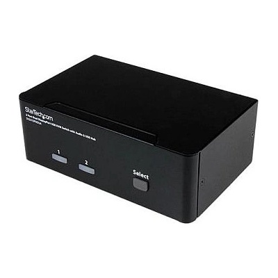 StarTech StarTech. com 2 Port Dual DisplayPort USB KVM Switch mit Audio DisplayPort Desktop KVM Umschalter mit USB Hub 4xUSB Buchse 2xDP Buchse K (SV231DPDDUA)