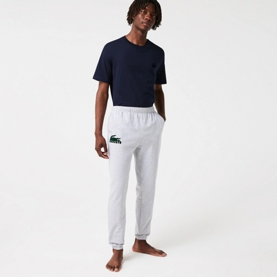 Lacoste pánské kalhoty UNDERWEAR PYJAMAS pants 3H5422.Y9K Stříbrný