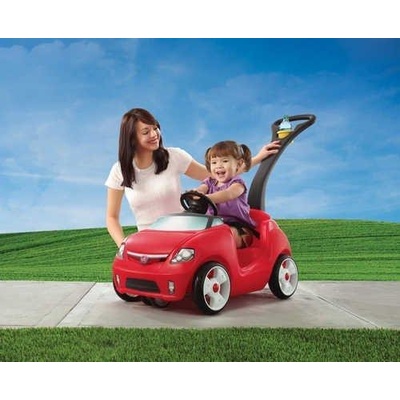 Step2 Sportster s vodicí tyčí červené