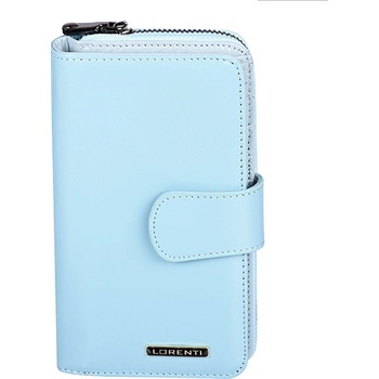 Lorenti Dámská kožená peněženka velká italská modrá 76116 L.BLUE