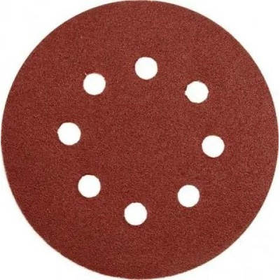 Yato Brusný papír 125 mm P220 s otvory 5 ks suchý zip, YT-83458