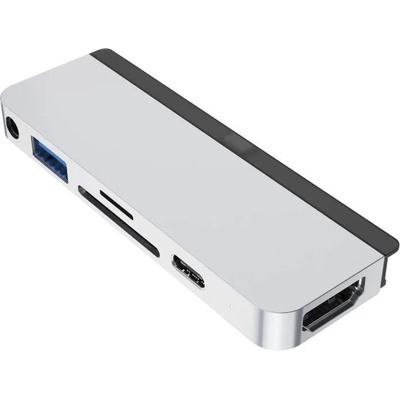 HYPER by Sanho HyperDrive 6-in-1 USB-C Hub for iPad Pro 6-in-1 USB-C Hub - мултифункционален хъб за свързване на допълнителна периферия за iPad Pro (сребрист)