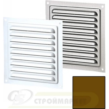 Image 1 of VENTS РЕШЕТКА МЕТАЛНА mvm 250s КАФЯВА (40340)