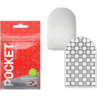 Джобен мастурбатор, масажиращи квадрати - Pocket Tenga Block Edge (TENGA00210)