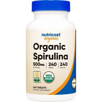 Nutricost Спирулина Органик 500 mg 240 таблетки | Nutricost (67266 (211101) NC)