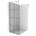 Mexen Kioto душ стена Walk-in 70 x 200 cm, черна решетка 8 mm, хром - 800-070-101-01-77 (800-070-101-01-77)