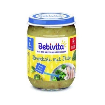 Bebivita Пюре Bebivita, Броколи и пуешко, 190гр, 9062300133391