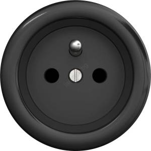 Reblig - Ретро домашна розетка без рамка 230V черна (RG0015)