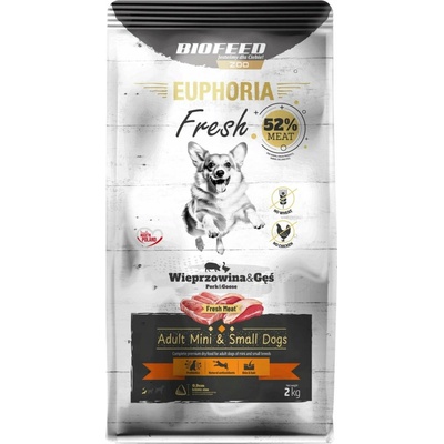 Biofeed Euphoria Fresh Meat Adult Mini Small Vepřové s husou 2 kg