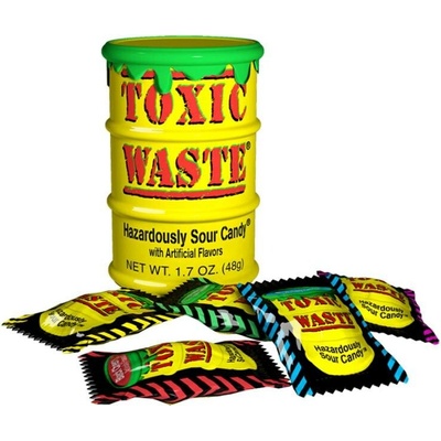 Toxic Waste Yellow Drum extrémně kyselé bonbóny ovocný mix 42 g