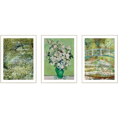 knor Vincent van Gogh & Claude Monet obraz zelená