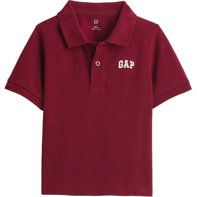 GAP V-FRCH SS Logo Pique Polo červená