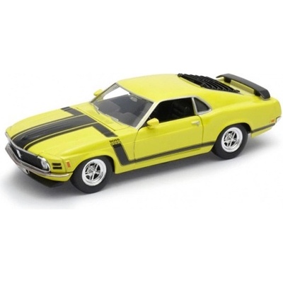 Welly Ford Mustang Boss 302 1970 žltá 1:24