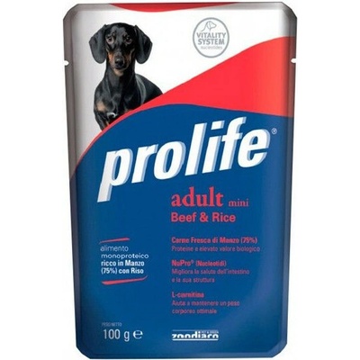 Zoodiaco Prolife Dog Adult Mini Hovädzie s ryžou 100 g
