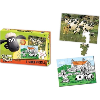 Popron.cz Shaun the Sheep Oboustranné s pastelkami 50 dílků