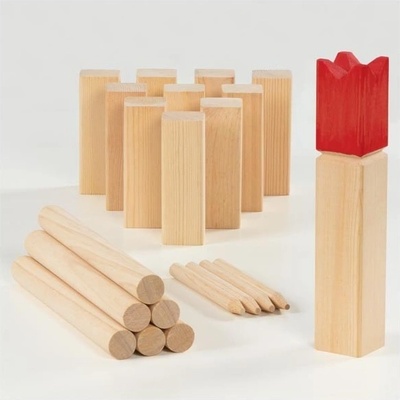 KUBB Spiel inkl. Baumwollbeutel,