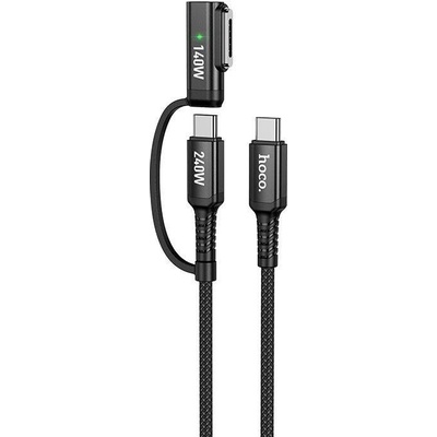 Hoco U142 2v1 USB C na USB C Mag3 Hoco 240W 1,8m černý