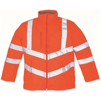 Yoko reflexní prošívaná bunda HVW706 Fluorescent Orange