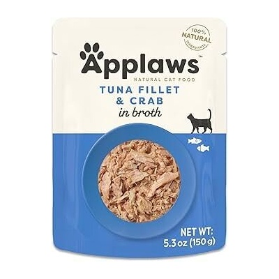 Applaws Tuna Fillet with Crab in Broth - риба тон и раци в бульон 70gr