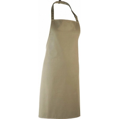 Premier Workwear Klasická zástěra zelená olivová Pantone 378 72x86cm PW150