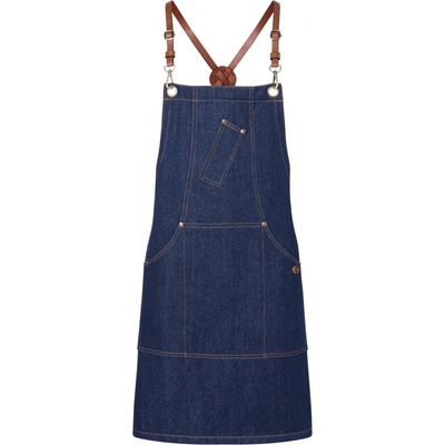 Karlowsky Džínsová gastro zástera KY117 Denim-Blue 68 x 80 cm