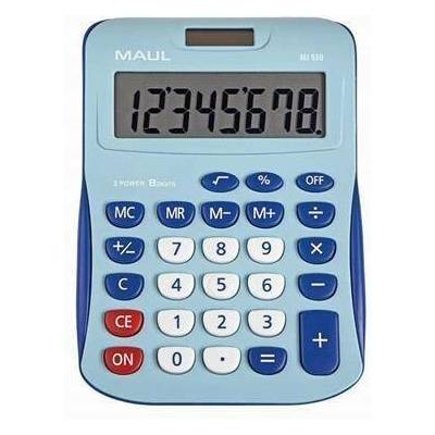 Maul Kalkulačka MJ 550, světlá-tmavá modrá, stolní, 8 číslic, MAUL 7263434 261839