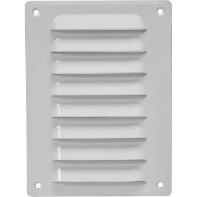 Ventishop KVMb 140 x 190 kovová hranatá větrací mřížka se síťkou bílá