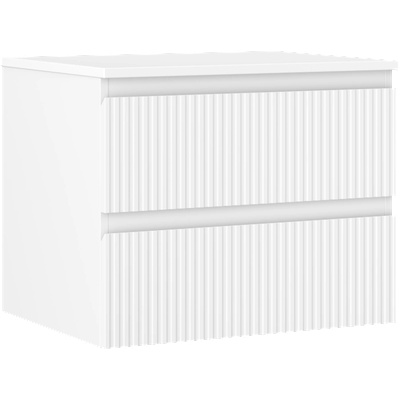 Mexen Rivel шкафче за баня под умивалник 60 см с плот, 2 чекмеджета, оребрено, (91A20-06047-2-BFFC01)