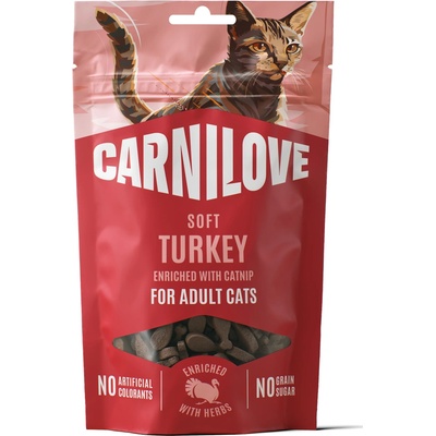 CARNILOVE Cat SOFT Snack Turkey enriched with Catnip 50 g
