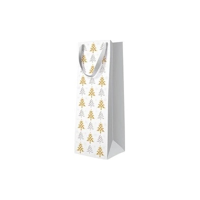 Paw Dárková taška PAW premium Christmas Tree Check, láhev 456774