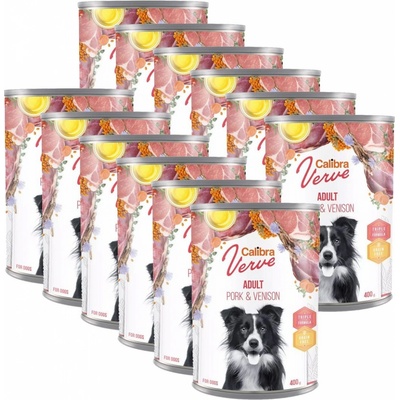 Calibra Dog Verve GF Adult Pork & Venison 12 x 400 g