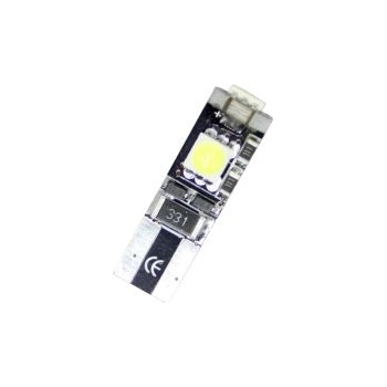 Лед крушки тип T10 с 3 SMD диода - Canbus 5000K