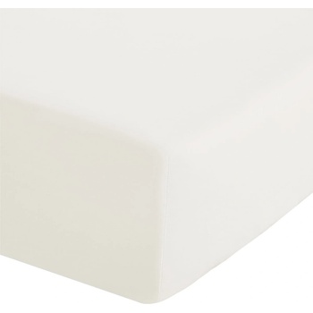 Catherine Lansfield Кремав еластичен чаршаф от перкал 90x190 cm Easy Iron Percale - Catherine Lansfield (BD/18277/W/SFD/CR)