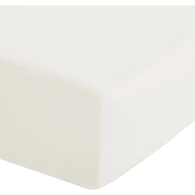 Catherine Lansfield Кремав еластичен чаршаф от перкал 90x190 cm Easy Iron Percale - Catherine Lansfield (BD/18277/W/SFD/CR)