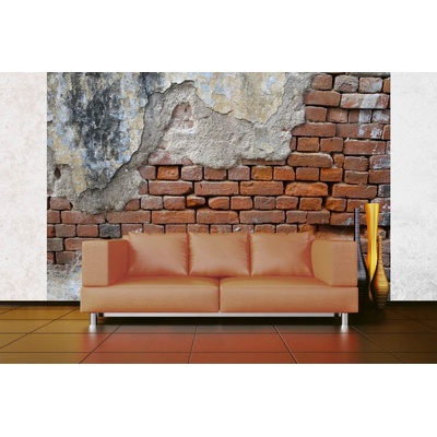 DIMEX ART Самозалепваща се флизелинова фототапета охладена тухлена стена 375 x 250 см